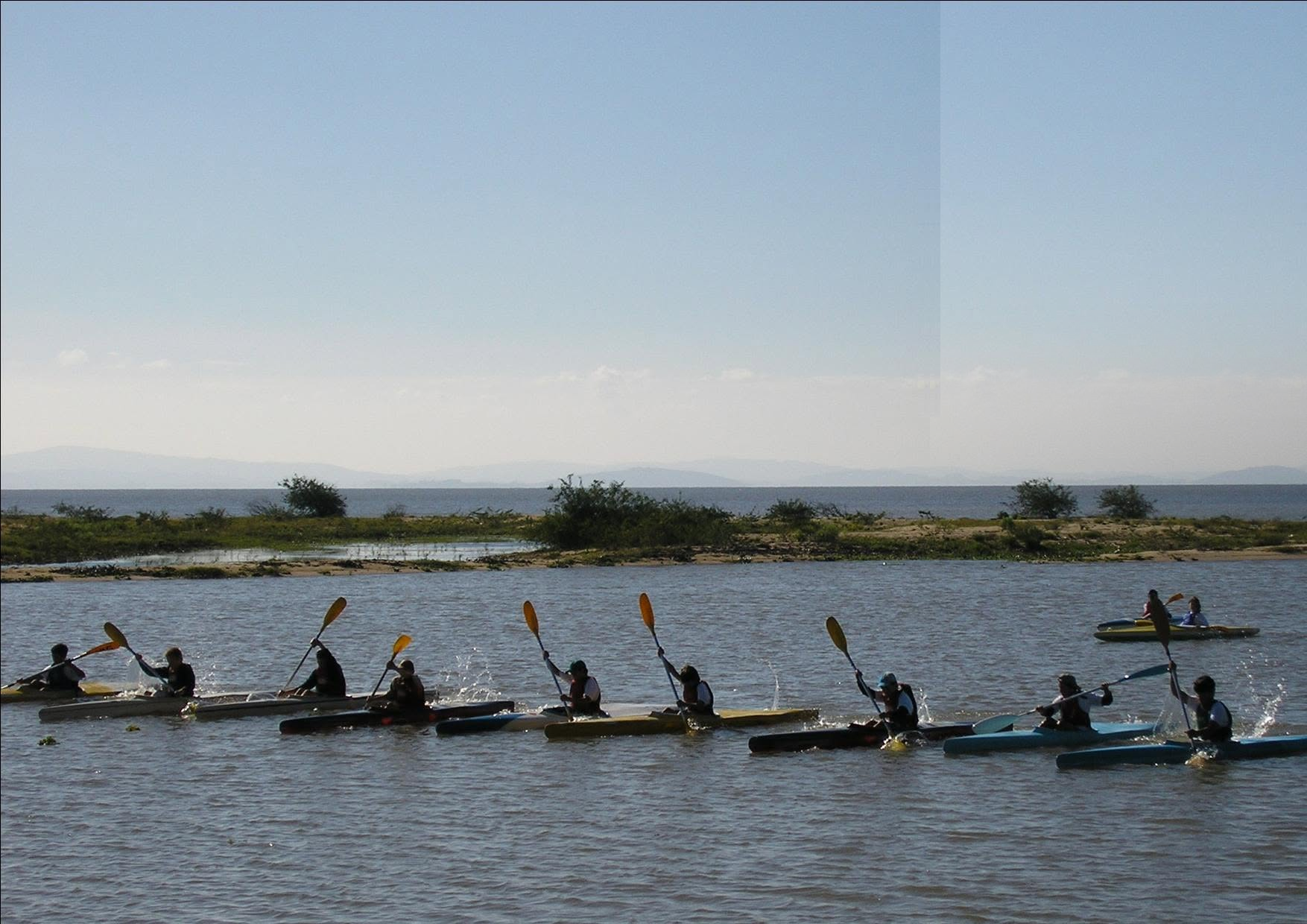 Atividade de canoagem